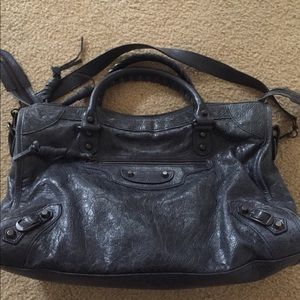 Balenciaga City Regular Hardware in Dark Night